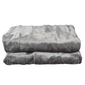 <span class=keywords><strong>Manta</strong></span> eléctrica de China con calefacción de tela de microfibra de Color gris sólido de nuevo estilo - Product Image 6