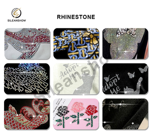 เสื้อสเวตเชิ้ตคอกลมผู้ชาย ผ้าฝ้าย 100% ลายถัก ประดับคริสตัล 3 มิติ สีดำ สไตล์สตรีทแวร์ สำหรับฤดูหนาว แบบสั่งทำพิเศษ - Product Image 6