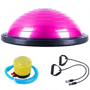 Produit phare usine BSCI : Ballon d'équilibre pour la vente, ballon de stabilité dôme pour la gym et le fitness, tubes de résistance, demi-ballon d'équilibre pour le yoga - Product Image 6