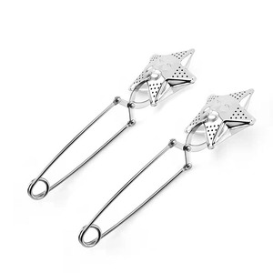Infusor de colador de té de acero inoxidable 304 en forma de concha de pez <span class=keywords><strong>Ball</strong></span> Star Moon - Product Image 3