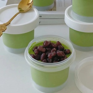 100ml 200ml 300 ml panggang es krim Yogurt jeli puding kotak kue susu toples plastik PP makanan penutup cangkir bawa pulang dengan tutup - Product Image 4