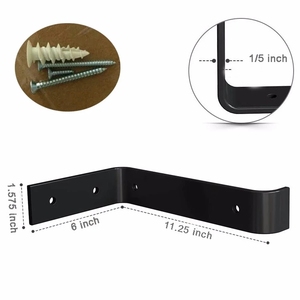 JH-Mech Heavy Duty Lip <strong>Bracket</strong> With 5 mm Thickness Metal <strong>Shelf</strong> <strong>Brackets</strong> for <strong>Shelves</strong> - Product Image 4