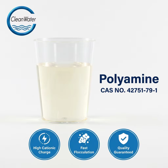 Factory Supply Polyamine CAS 42751-79-1 Quaternary Ammonium Flocculant for Sludge Dewatering Sewage