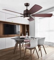 Ventilateur de plafond moderne avec éclairage, kit de télécommande, stator et rotor Shami