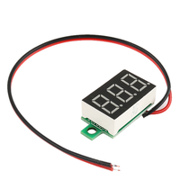 GERI Minuscule V32D DC Tampilan Voltmeter Digital/Lampu 5V/12V/24V Meteran Tegangan Panel Digital Papan Modul LED Merah