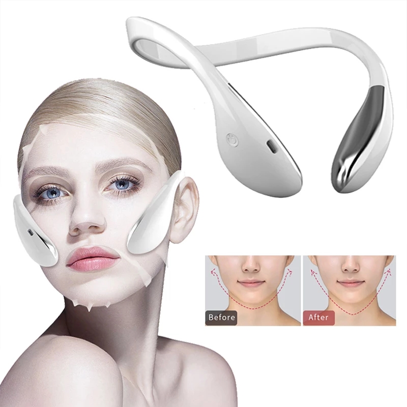 Equipo de belleza para uso en el hogar, instrumento Facial adelgazante de microcorriente, fino, Jawline, en forma de V, Dispositivo de masaje de estiramiento Facial