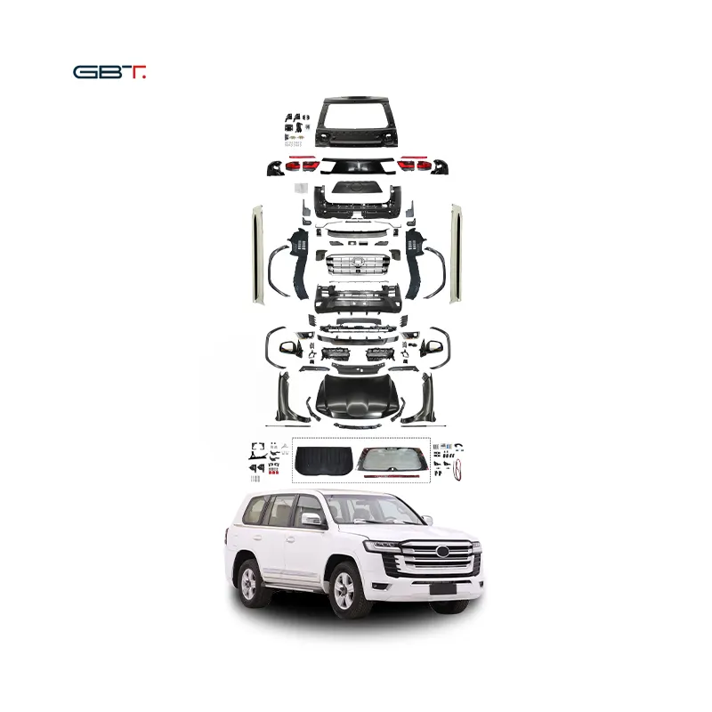 GBT LC200 a LC300 modello di aggiornamento Bodykit paraurti faro accessori lifting per il modello 2008-2020 Toytoa Land Cruiser 200