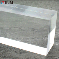 Bloc de cube en acrylique massif ultra-transparent, 98 % de transparence, bloc de cube en acrylique coulé durable