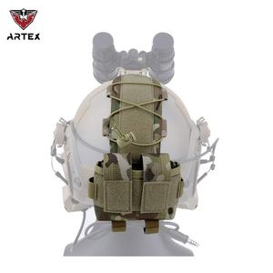 Pochette de rangement pour batterie - Équilibre de poids réglable à l'arrière - Accessoire pour casque de vision nocturne compatible avec les casques - Product Image 1