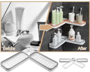 Bathroom Corner Shampoo <b>Storage</b> <b>Rack</b> Holder Shower <b>Rack</b> Adhesive Corner Shower Caddy Corner <b>Storage</b> for Bathroom & <b>Kitchen</b> - Product Image 2