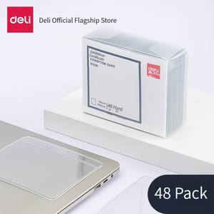 Porte-cartes d'identité imperméable Deli PZ01, 10 pièces, étui pour cartes, coque pour cartes, étui transparent en plastique, étui <span class=keywords><strong>rigide</strong></span> horizontal en PVC, carte d'exposition de haute qualité - Product Image 2