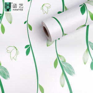 Papel tapiz autoadhesivo de PVC <span class=keywords><strong>para</strong></span> pared papel tapiz autoadhesivo verde - Product Image 1