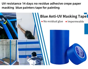You Jiang 2 Inch 3M Anti-Uv 14 Dagen Schilder Tape Auto Auto Blauwe Schilders Tape Verwijdering Washi Afplakband Voor Het Schilderen