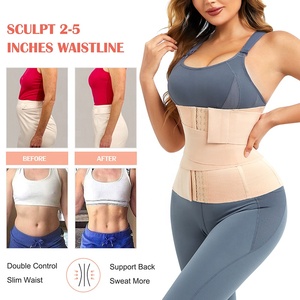 Ceinture de soutien pour le dos des femmes post-partum Ceinture de récupération <span class=keywords><strong>du</strong></span> <span class=keywords><strong>ventre</strong></span> en latex Entraîneur de taille amincissant pour le <span class=keywords><strong>ventre</strong></span> avec crochet - Product Image 4