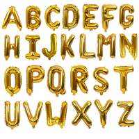 Kit de ballons en aluminium en forme de lettres de l'alphabet A-Z pour le Nouvel An, la fête prénatale, l'anniversaire, le mariage, la fête de Noël