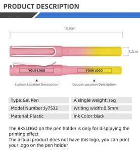 Hot Selling Custom Gradient <b>Color</b> Plastic Promotional <b>Pen</b> Low MOQ & Fast Production Competitive Price - Product Image 2
