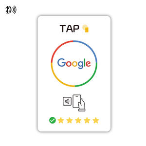 Tarjeta de seguimiento de revisión de Google para compartir sin contacto de 13,56 MHz, redes sociales, NFC 213/215/216, tarjetas inteligentes - Product Image 2