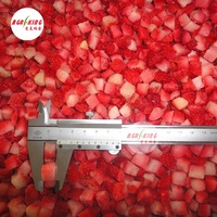 Fraises surgelées IQF en vrac, emballées sous vide, forme dés, 10 kg/carton