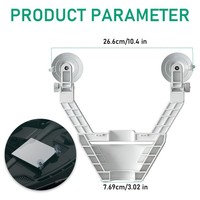 Nouveau support de récepteur satellite Starlink Mini pour pare-brise de voiture, fixation par ventouse, support fixe pour pare-brise intérieur de voiture