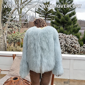 บริการ OEM เสื้อโค้ทขนสัตว์คุณภาพสูงสำหรับผู้หญิง มีทุกขนาดและทุกสี ขั้นต่ำในการสั่งซื้อน้อย ราคาสมเหตุสมผล สวมใส่ง่าย ดูหรูหรา - Product Image 2