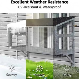 Casa <span class=keywords><strong>para</strong></span> <span class=keywords><strong>Gatos</strong></span> de Exterior, Jaula Tipo Villa, Resistente a la Lluvia y al Frío, Nueva, de Gran Espacio, <span class=keywords><strong>para</strong></span> Mascotas, Venta Caliente Transfronteriza - Product Image 3