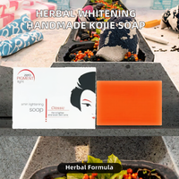 Savon Kojie San artisanal OEM Haolong pour adultes, marque privée, blanchissant, amincissant, éclaircissant pour le visage, à base de plantes, en forme solide