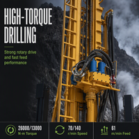 Machine de forage robuste pour puits d'eau, foreuse sur chenilles de 800 m, 105-800 mm pour le forage de roches profondes