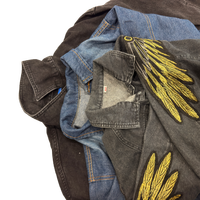 Jaket Jeans Fashion Pakaian Bekas Pakaian Second Hand Jaket Musim Dingin Pakaian Musim Dingin untuk Pria Dewasa Pakaian Kasual Campuran Warna