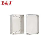 B & J 280*190*130 boîtier en plastique avec couvercle gris boîtier électronique en plastique boîtier électrique