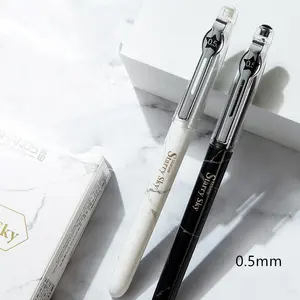 أقلام حبر جاف كبيرة قدرة 0.5 مللي متر الأسود الحبر العمل القلم مع سوبر لينة قبضة قابل للسحب قلم مكتب سفور الرجال النساء
