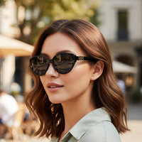 Lunettes de soleil œil de chat rétro européennes et américaines, style coréen, unisexe, tendance, polyvalentes, protection UV400