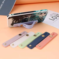 Support de téléphone portable extensible et rétractable en PC, adhésif, résistant aux chutes, avec anneau de maintien pour lit et smartphone