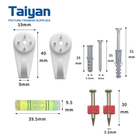 Kit d'accessoires professionnels pour fixation murale avec support de niveau pour une assemblage efficace des cadres photo