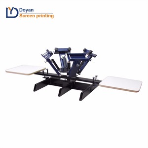 High Efficiency <strong>4</strong> <strong>Color</strong> 2 <strong>Station</strong> Rotary <strong>Screen</strong> <strong>Printing</strong> Press Machine - Product Image 2