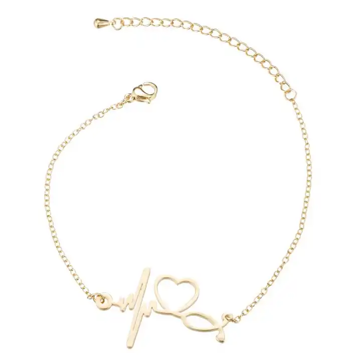 Buy YINLIN Rose Gold Silver Stethoscope Chain Bracelet Doctors Nurses  Physician Assistants Jewelry Bracelet for Doctor Nurse(Gold) at Amazon.in