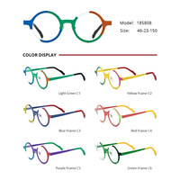 Gafas Borregls de Titanio Coloridas con Armazón Completo, Ligeras, Unisex, Diseño 2025, Gafas Ópticas de Alta Calidad