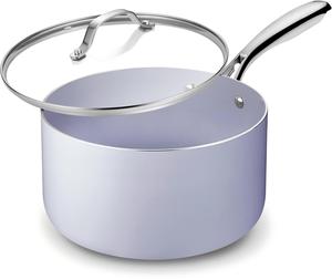 <span class=keywords><strong>Cacerola</strong></span> con Revestimiento Cerámico, Tapa y Asa de Acero Inoxidable, Apta para Cocina de Inducción, <span class=keywords><strong>Horno</strong></span> y Todo Tipo de Estufas - Product Image 1