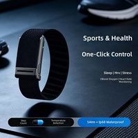Bracelet intelligent ECG, surveillance de la pression artérielle, de l'oxygène sanguin, du rythme cardiaque, de la température corporelle, du HRV, du sommeil, du stress, suivi IP68