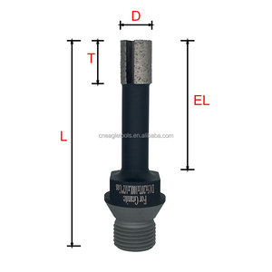 Crawnedeagle Micro Diamond Incremental Finger Bits D10/D12/D16/D20mm Diamond Finger Cut Bits para piedras de cuarzo de granito - Product Image 3