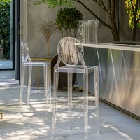 Modernes Design Maßgefertigter Transparenter Farbiger Acryl Verstellbarer Umweltfreundlicher Thekenhöhen-Barhocker für Schule Hotel Esszimmer Wohnzimmer