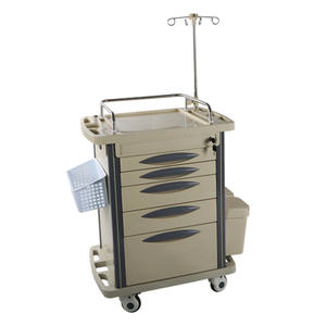 Ziekenhuis Kliniek Hoge Kwaliteit Emergency Medische Geneeskunde Winkelwagen Met Iv Pole Verpleging <span class=keywords><strong>Trolley</strong></span> - Product Image 5