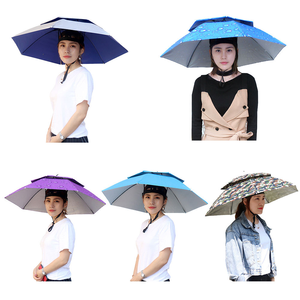 Usine Personnalisé Double Couche Protection Uv <span class=keywords><strong>Parasol</strong></span> Respirant Portable Pliant <span class=keywords><strong>Parasol</strong></span> Chapeaux De Pêche Parapluie <span class=keywords><strong>Chapeau</strong></span> - Product Image 1