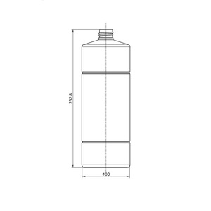 ขวดทรงกลมขนาด 1000 มล. พร้อมฝาเกลียว - Product Image 3