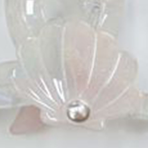 Pinza para el pelo compacta y ligera Ab Shell Starfish de 8 cm decorada con perlas transparentes para mujeres y niñas - Product Image 5