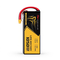Batterie LiPo FPV 1050mAh 6S 22.2V 95 120 130 150C, directement de l'usine, batteries de course haute vitesse FPV UAV pour drone FPV personnalisé