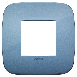 Vimar Square Wall <b>Plate</b> Blue 9.5 Cm For <b>Switches</b> - Product Image 1