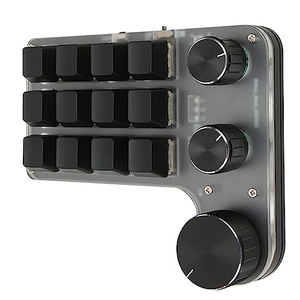 Mini clavier mécanique pour jeux, 12 touches, 3 boutons, clavier <span class=keywords><strong>USB</strong></span> à une main pour PC, raccourcis programmables, clavier à fonctions personnalisées - Product Image 2