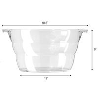 Seau à glace en plastique de 12 L, grande capacité, épaissi, bac à glace commercial, seau à boissons pour bar, restaurant, hôtel, fête