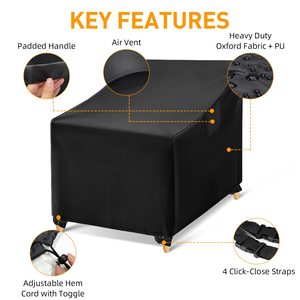 Couverture extérieure <span class=keywords><strong>de</strong></span> chaise longue <span class=keywords><strong>de</strong></span> patio <span class=keywords><strong>de</strong></span> <span class=keywords><strong>jardin</strong></span> <span class=keywords><strong>de</strong></span> polyester couverture <span class=keywords><strong>de</strong></span> chaise imperméable pour le patio - Product Image 3