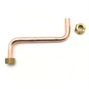 Tubería de cobre en forma de S con 2 tapas de 3/8 pulgadas para uso en plomería - Product Image 3